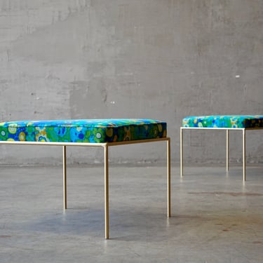 Jack Lenor Larsen Upholstered Stools/Ottomans 