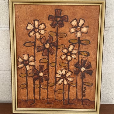 70s Floral Painting