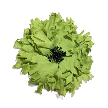 Large Green Flower Brooch