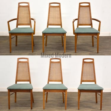 Mid Century Modern Dining Chairs - Set of 6 