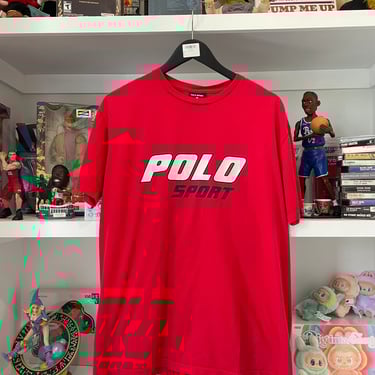 Vintage Polo Sport red tee size M