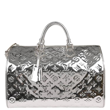 Louis Vuitton 2008 Silver Monogram Miroir Speedy 35 Handbag M95271