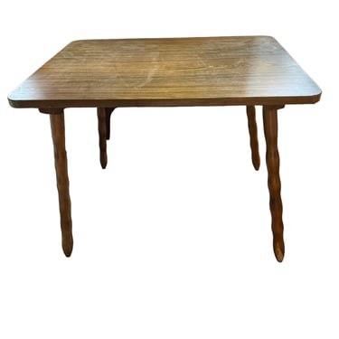 Brown Formica Mid Century Accent Table EK221-235