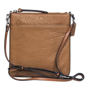 Coach - Brown Pebbled Leather Crossbody Purse