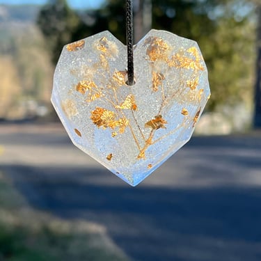 Mothers Day Heart Car Mirror Ornament 