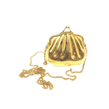 Gucci Gold Logo Metal Chain Bag