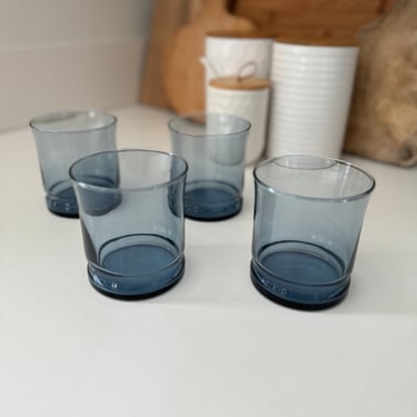 Vintage Blue Libbey Rocks | Sets of 4 | 2 Sets AVAILABLE 