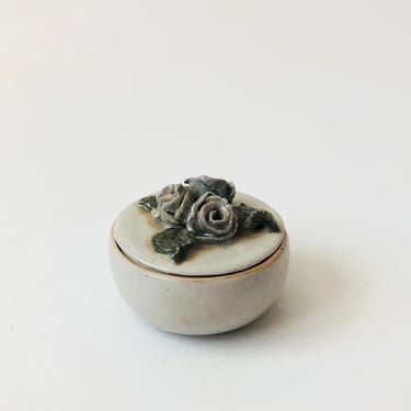 Studio Pottery Floral Box 