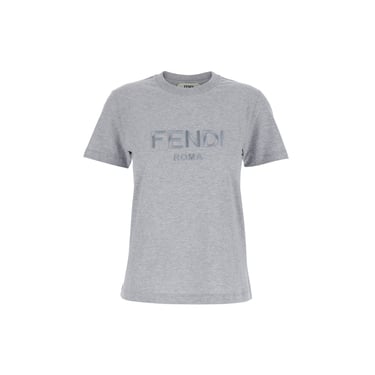 Fendi Logo Cotton T-Shirt Women