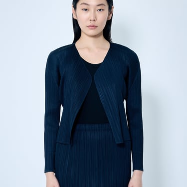 Pleats Please Issey Miyake Women Pleated Cardigan