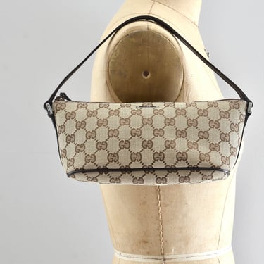 Gucci Boat Pochette Classic Brown