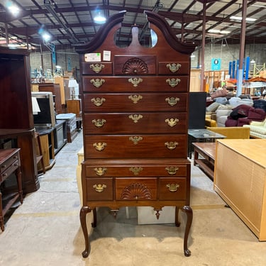 Mahogany Queen Anne Style Highboy Dresser