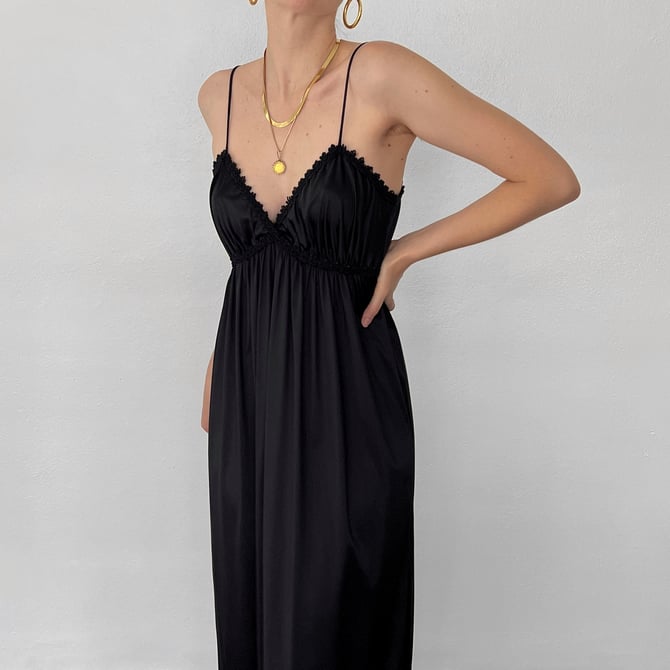 Vintage Oscar de la Renta Noir Gown