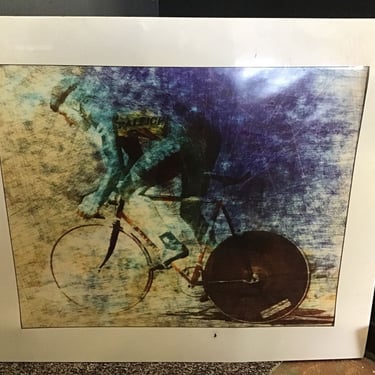 XL Abstract Bicycle Print (Seattle)