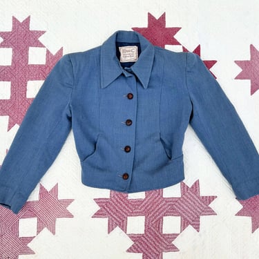 1940s H Bar C jacket . western style jacket . size xs to s 