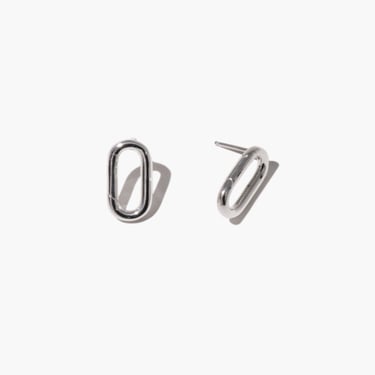 Cled Loop Stud Earring - STERLING SILVER