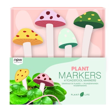 Plant Markers Toadstools-4 Pack