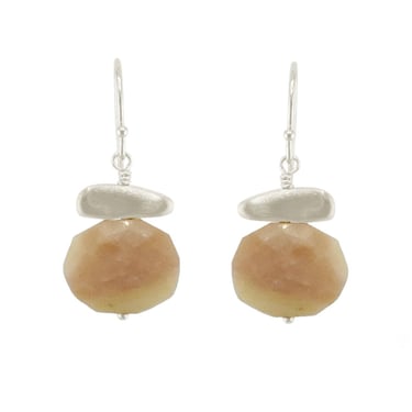 Philippa Roberts | Nugget Earrings | Pink Opal