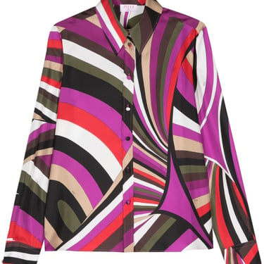 Pucci Women Printed Silk Shirt