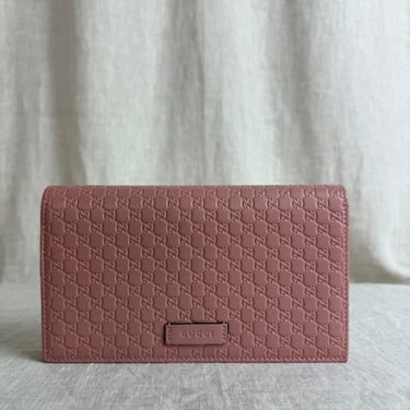 Gucci Pink Guccissma Wallet on Chain