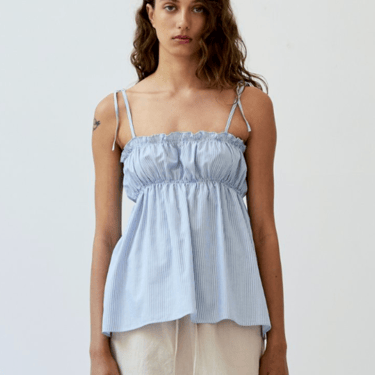 Bindi pinstripe top