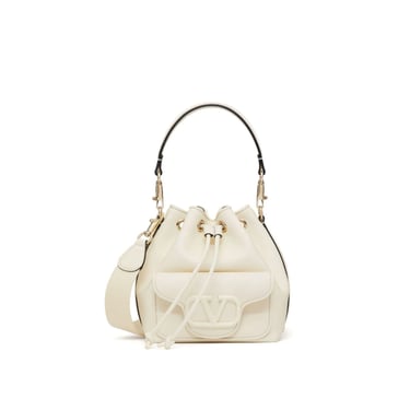 Valentino Garavani Locã² Leather Bucket Bag Women