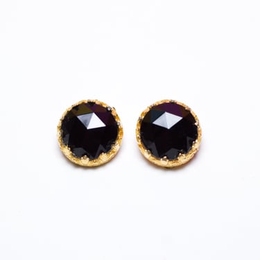 Vintage 50s/60s Black Clip Earrings 