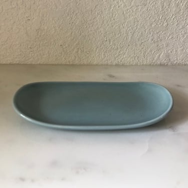 Vintage Russel Wright Iroquois Ice blue Butter Dish, Casual China 