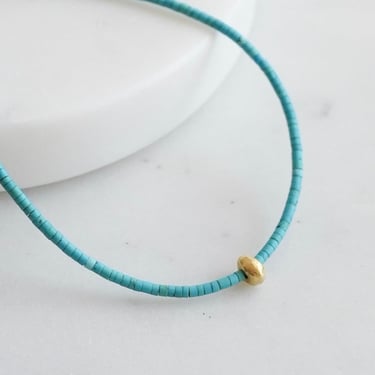 Margaret Solow | Turquoise + 18k Bracelet