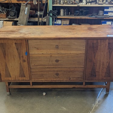 Vintage MCM Stanley Walnut Sideboard