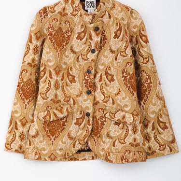 Brocade Spencer Jacket in Gold Brocade