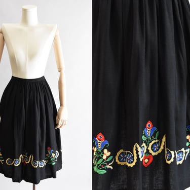 1940s Flowers & Love Notes skirt 