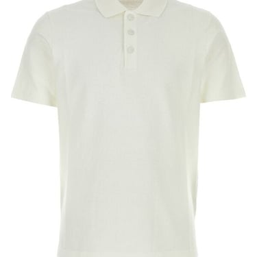 Fendi Man White Piquet Polo Shirt