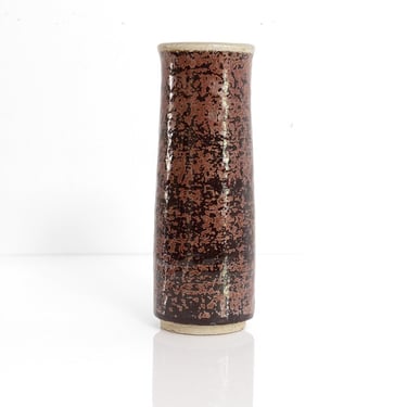 Sylvia Leuchovius vase for Rorstrand Studio, speckled glaze.