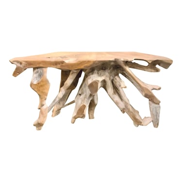 Organic Modern Natural Root Console Table