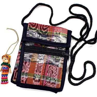 Deadstock VINTAGE: 1980s - Tiny Native Guatemalan Small Padded Bag Pouch - Native Textile - Coin, Kids - Boho, Hipster - SKU 1-C4-00029781 