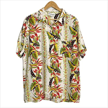 Willimax tropical pattern shirt - vintage - one size fits most 
