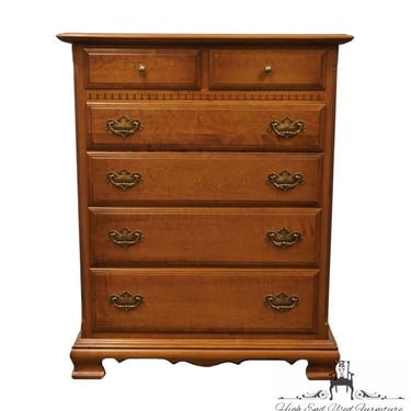 ETHAN ALLEN Heirloom Nutmeg Maple Colonial Early American 38" Six Drawer Chest 10-5204 