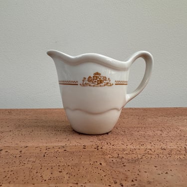 Vintage Shenango Crest Creamer | R C Lion Unicorn | UK Coat of Arms | Crenellations | A28 1970 