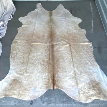 Stunning Large Natural Brazilian Cow Hide Rug Throw Upholstery 