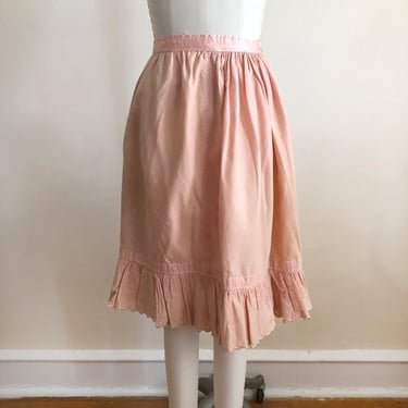 Light Pink Wool Petticoat - 1910s 