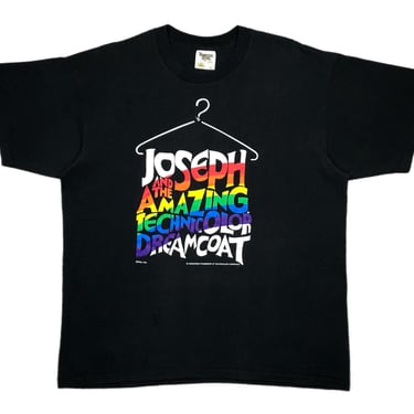 Vintage 1991 Joseph and the Amazing Technicolor Dream Coat Musical/Movie Graphic T-Shirt Size Large/XL 