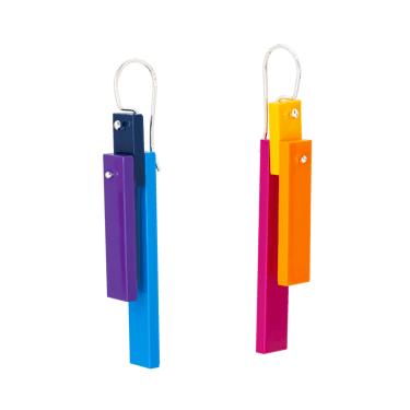 Rainbow Tile Earrings