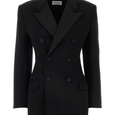 Saint Laurent Women Black Wool Blazer