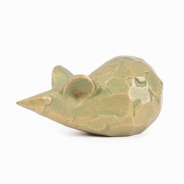 Saegusa Sotaro Cast Iron Mouse Figurine Japanese Okimono | Vintage