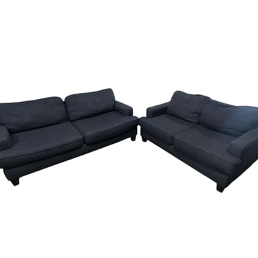 Navy Couch & Loveseat Set