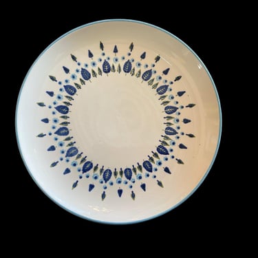 Vintage 1950s Mid Century Modern Stetson Marcrest Swiss Alpine Dinner Plate 