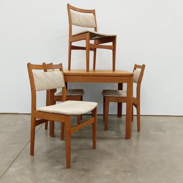 Vintage Mid Century Modern Teak Dining Set by Nordic Furniture 