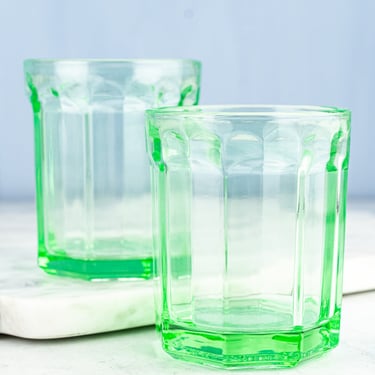 Green Glasses - Set of Two