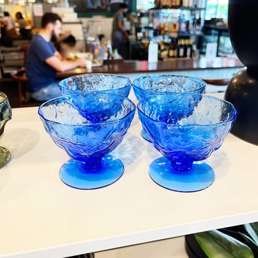 Vintage Delphine Blue Morgantown Glass Set